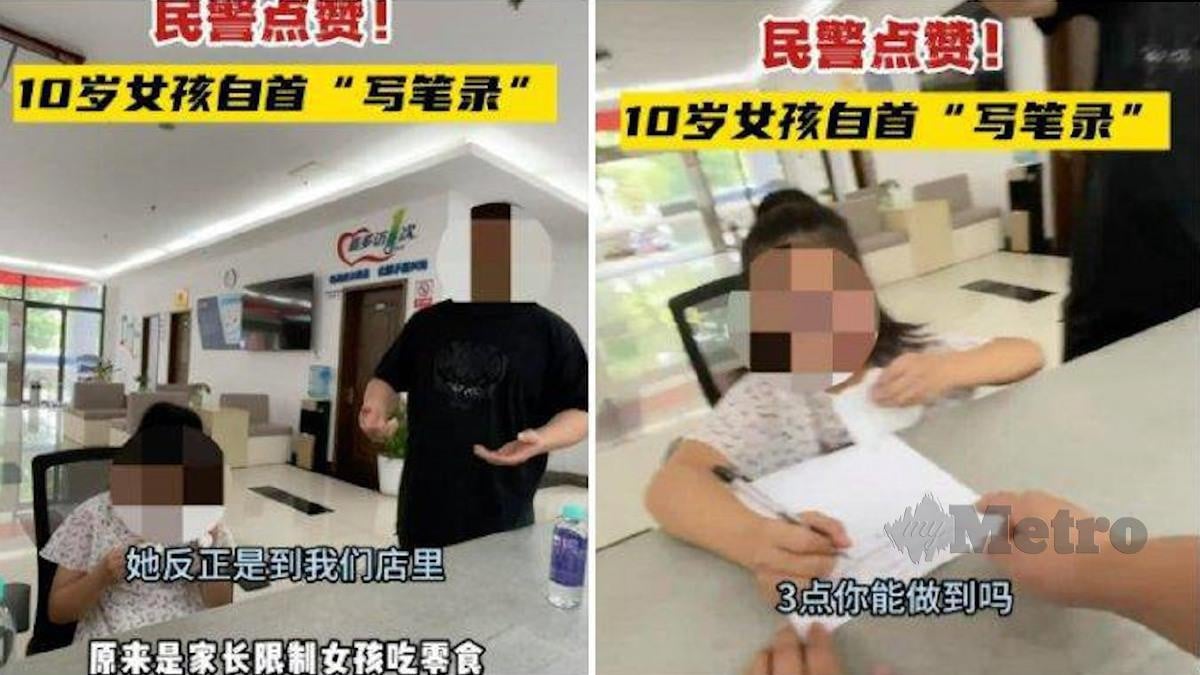 ZHANG tampil di balai polis bagi mengaku mencuri wang ibu bapanya. FOTO Agensi