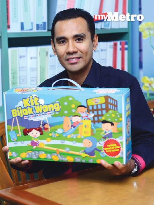 KIT Bijak Wang :Anak Bijak Cerdik Duit yang dihasilkan Dr Mohamad Fazli bersama Nurhayatul Nira Ramli membantu ibu bapa mendidik anak-anak.