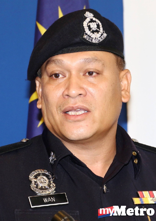 Ketua Polis Seberang Perai Selatan Superintendan  Wan Hassan Wan Ahmad. - Foto AMIR IRSYAD OMAR