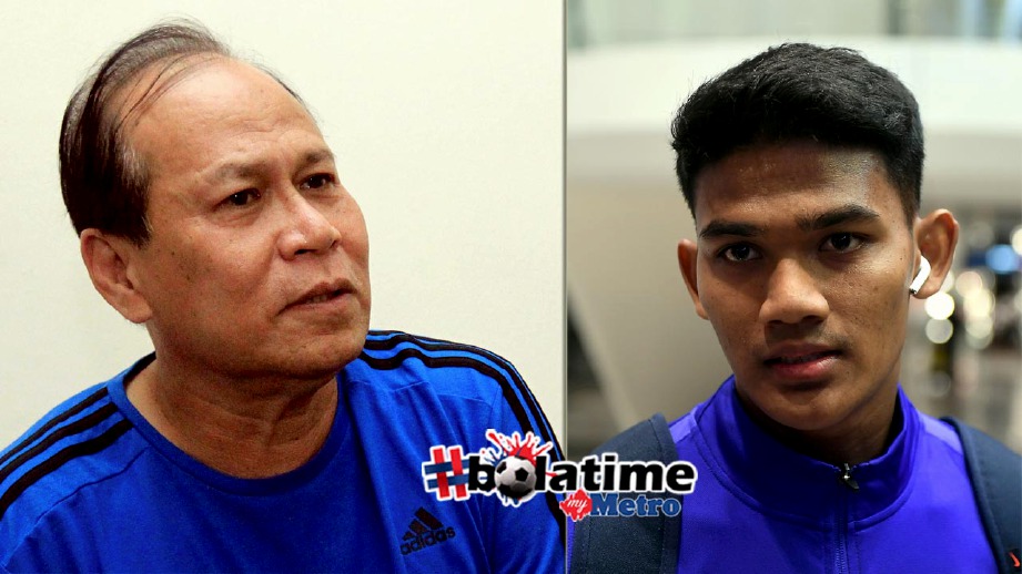 Wan Jamak (kiri) akui Shahrel berjaya tingkatkan prestasi bermain di Thailand. FOTO fail HM/BERNAMA 
