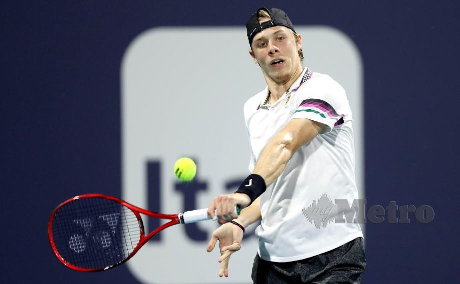 Denis Shapovalov dari Kanada berada dalam ranking 20 terbaik ATP. FOTO AFP.