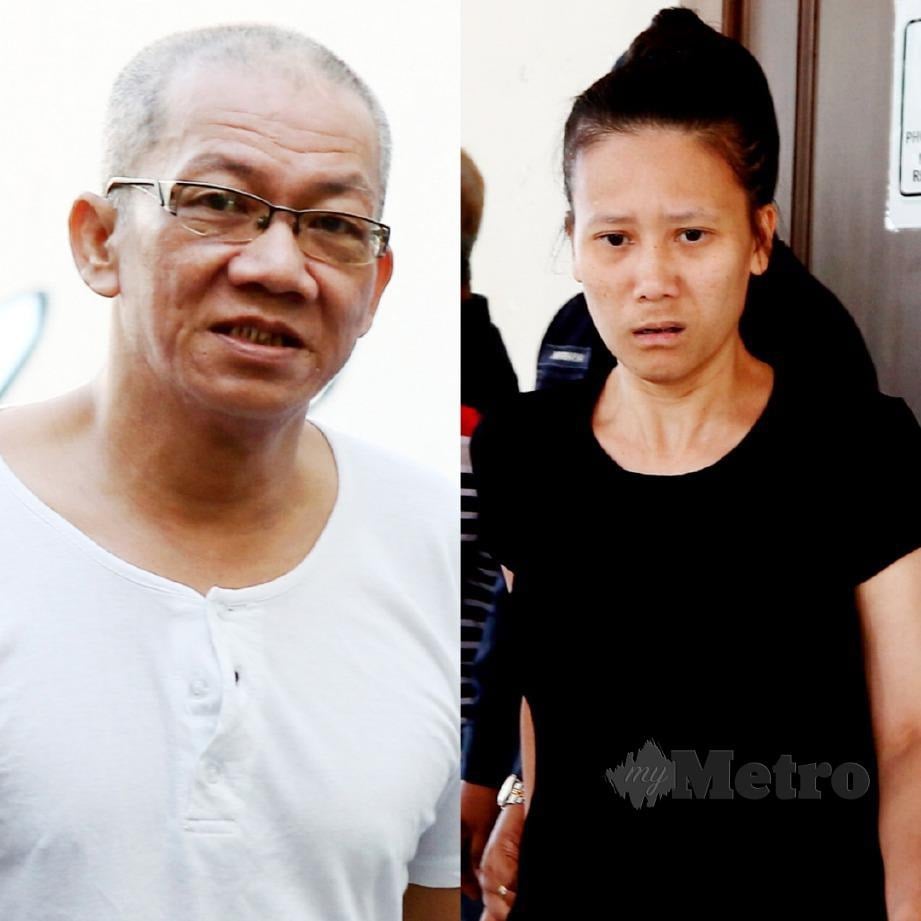 PASANGAN kekasih Lim Beng Hock, 51, dan Nguyen Thi Mong Tien, 30an warga Vietnam terlepas hukuman gantung selepas Mahkamah Tinggi Pulau Pinang di sini, melepas dan membebaskan mereka tanpa dipanggil membela diri daripada tuduhan mengedar dadah pada 31 Julai 2015.  FOTO Mikail Ong