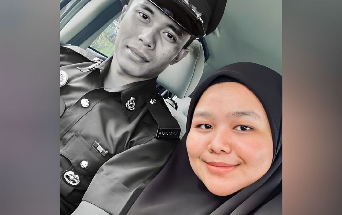 GAMBAR kenangan Anis Nur Ezzati bersama suaminya, arwah Iskandar Ibrahim. FOTO Ihsan FB Anis Nur Ezzati