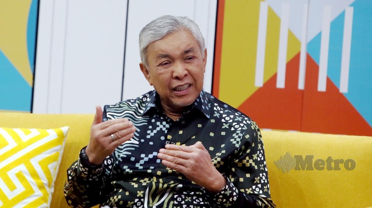 Ahmad Zahid Hamidi ketika ‘Wawancara Belanjawan 2024 Selamat Pagi Malaysia’ di Wisma TV Angkasapuri, Kuala Lumpur. FOTO HAIRUL ANUAR RAHIM