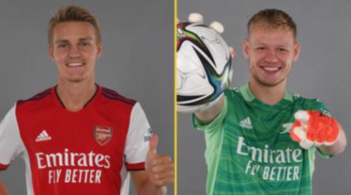 Odegaard dan Ramsdale akan memperkuatkan Arsenal. FOTO Agensi
