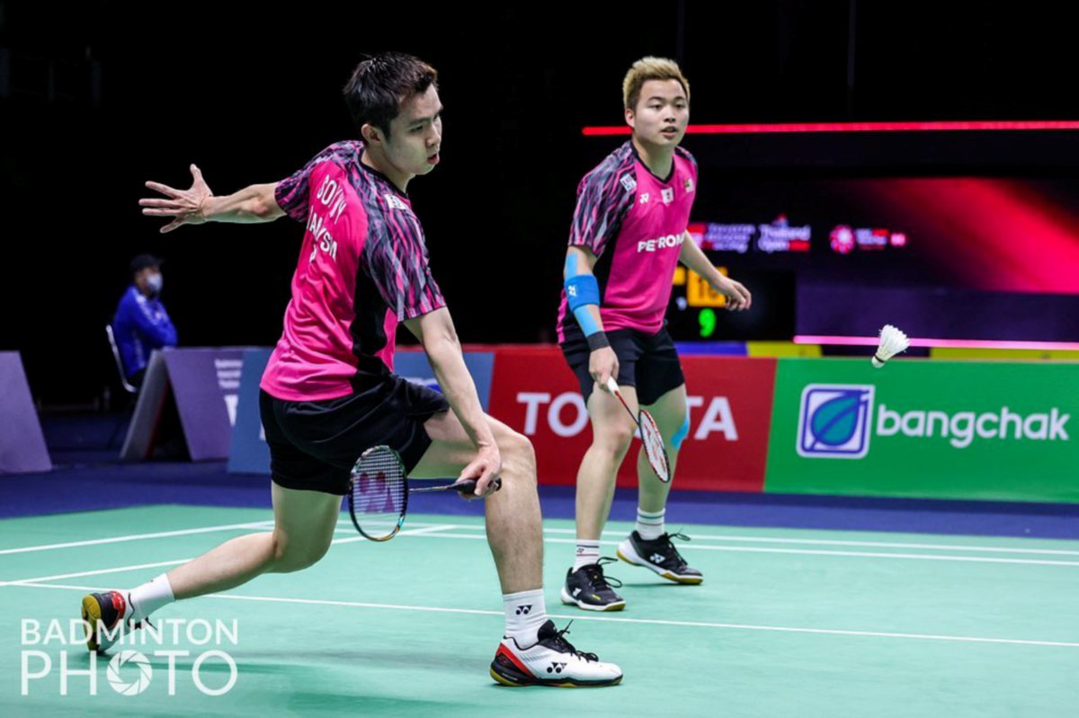 AARON-WOI YIK tewas di separuh akhir Terbuka Thailand. -FOTO Ihsan Badminton Photo