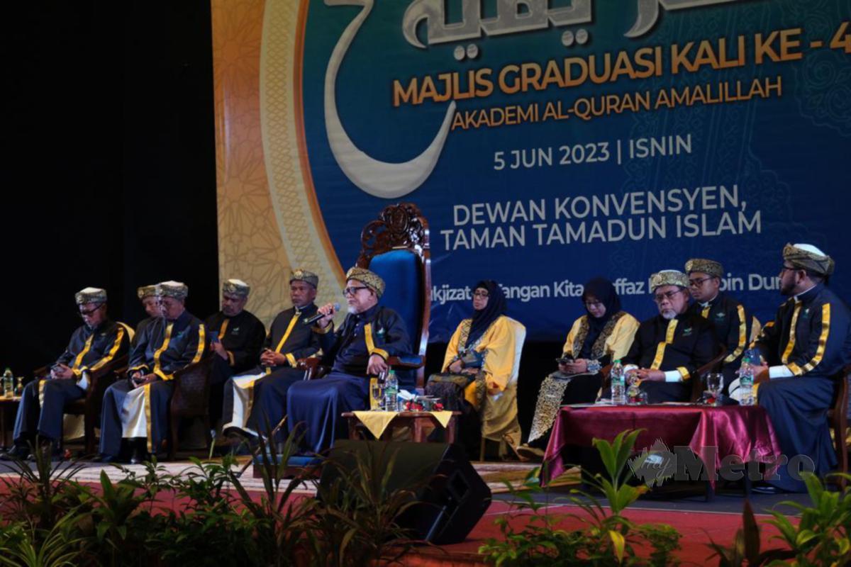 Majlis Haflah Takrimiyah Graduasi AKMAL 4.0 di Pusat Konvensyen Taman Tamadun Islam, Kuala Terengganu.