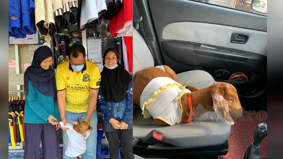 KELUARGA Nur Ameera melayan Angah seperti ahli keluarga sendiri termasuk membawanya bersiar-siar dengan kereta. FOTO ihsan Nur Ameera Natasha Rossidi.