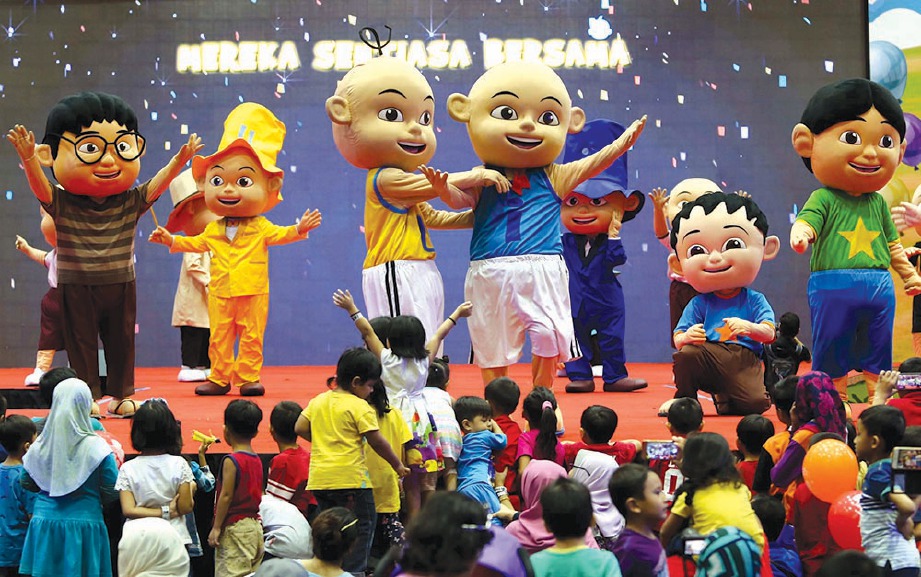 SEBAHAGIAN watak animasi yang berjaya di Malaysia. 