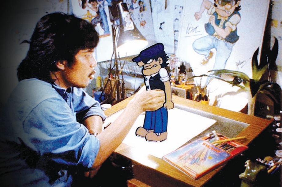 PEMBIKINAN animasi untuk filem Mat Gelap pada 1990. 