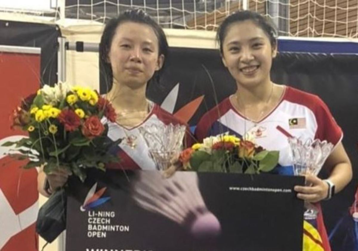 ANNA dan Mei Xing muncul juara Terbuka Czech. FOTO BAM