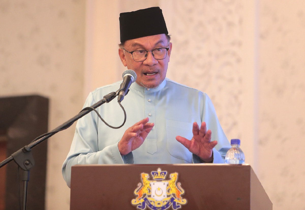 DATUK Seri Anwar Ibrahim. FOTO Nur Aisyah Mazalan.