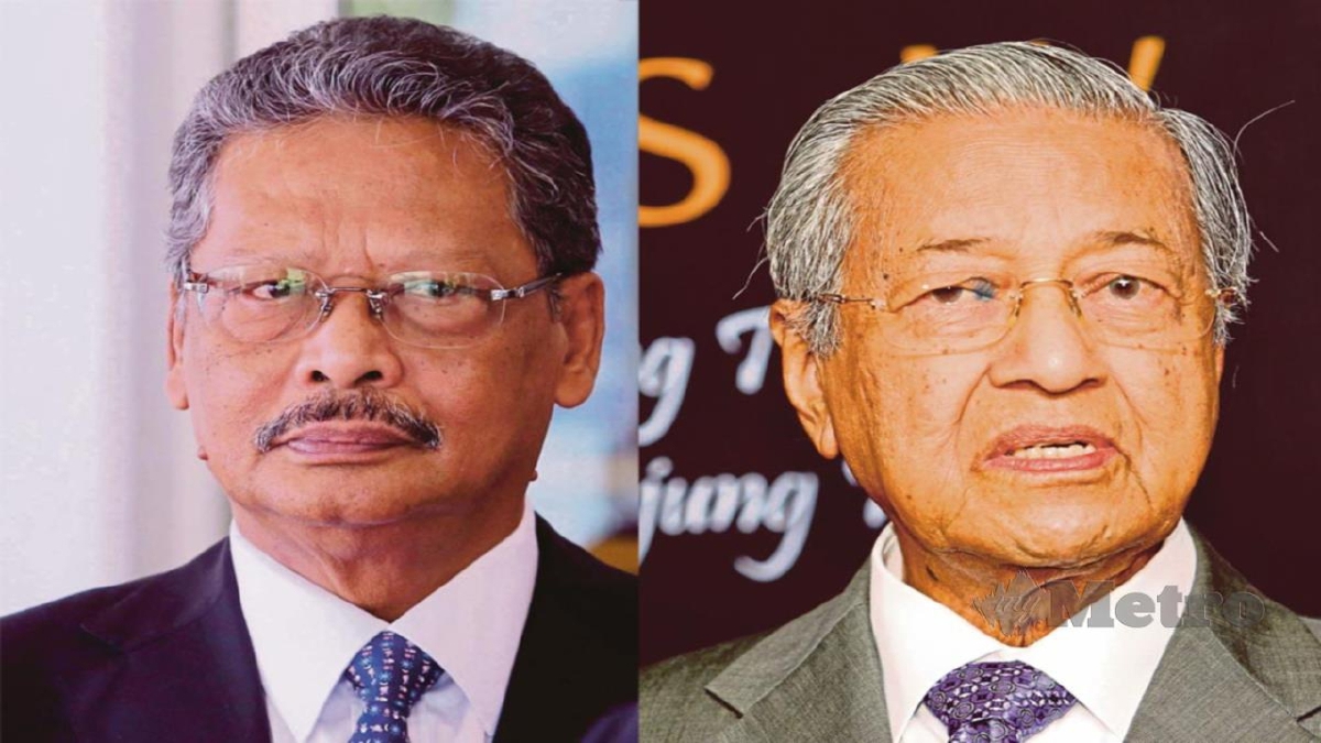 MOHAMED Apandi (kiri), Tun Dr Mahathir (kanan).