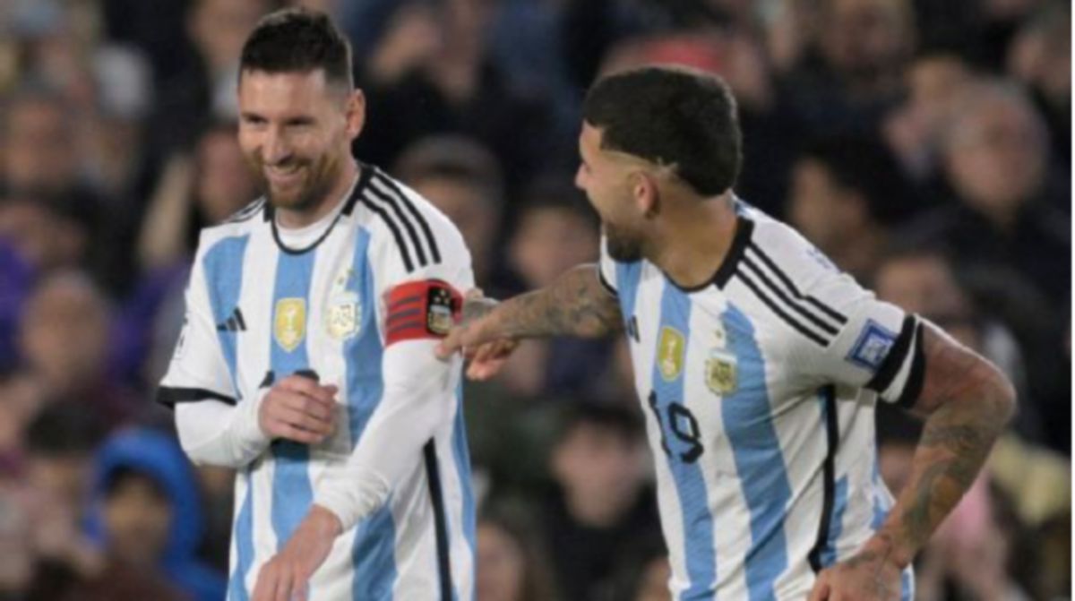 LIONEL Messi masuk sebagai pemain gantian ketika Argentina membenam Paraguay. FOTO Agensi