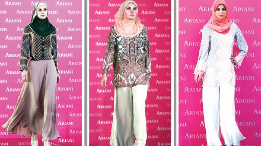 KOLEKSI terbaru tudung, pakaian Muslimah berkonsep sopan, anggun moden.