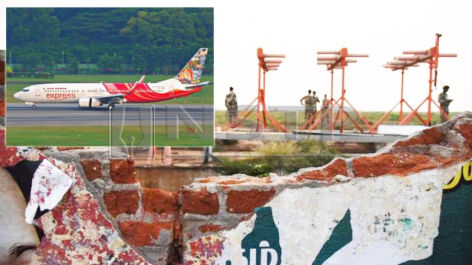 Dua juruterbang Air India digantung kerana melanggar tembok lapangan terbang. FOTO India Today/Agensi