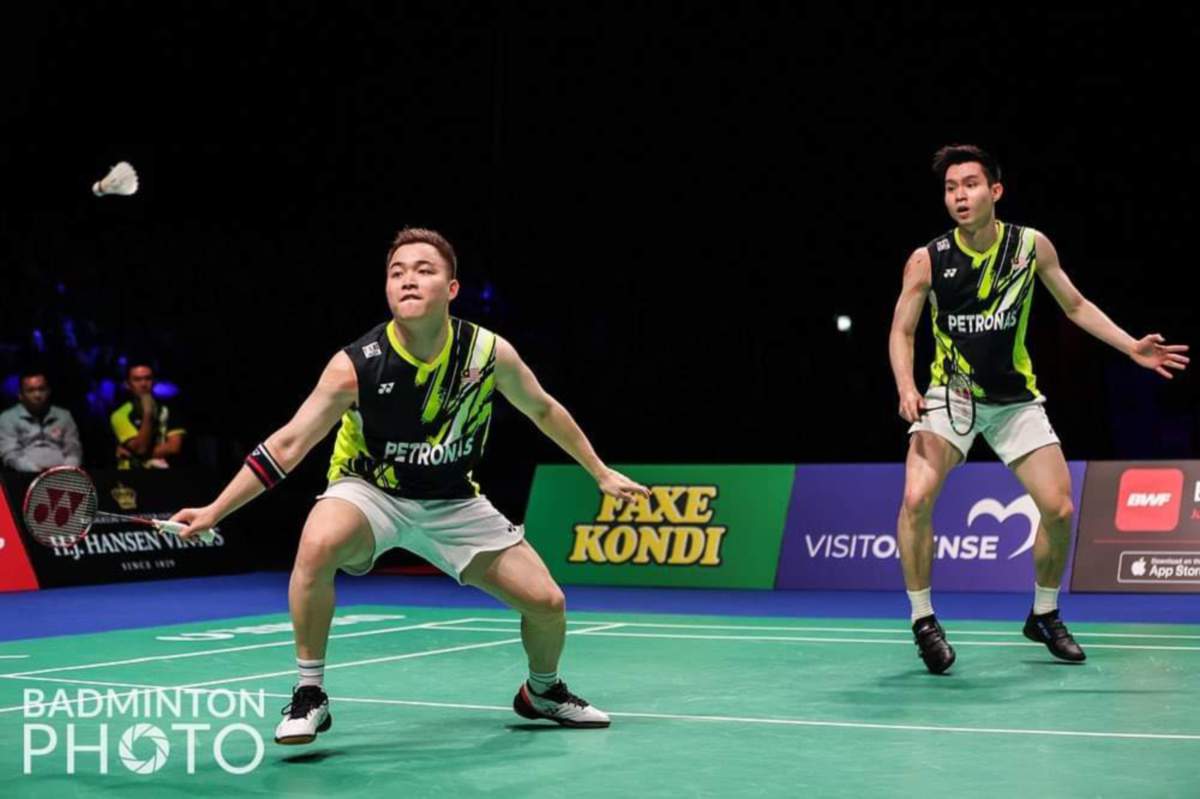 AARON (kiri) dan Wooi Yik tewas kepada gandingan China, Liang Wei Keng-Wang Chang. FOTO Badminton Photo