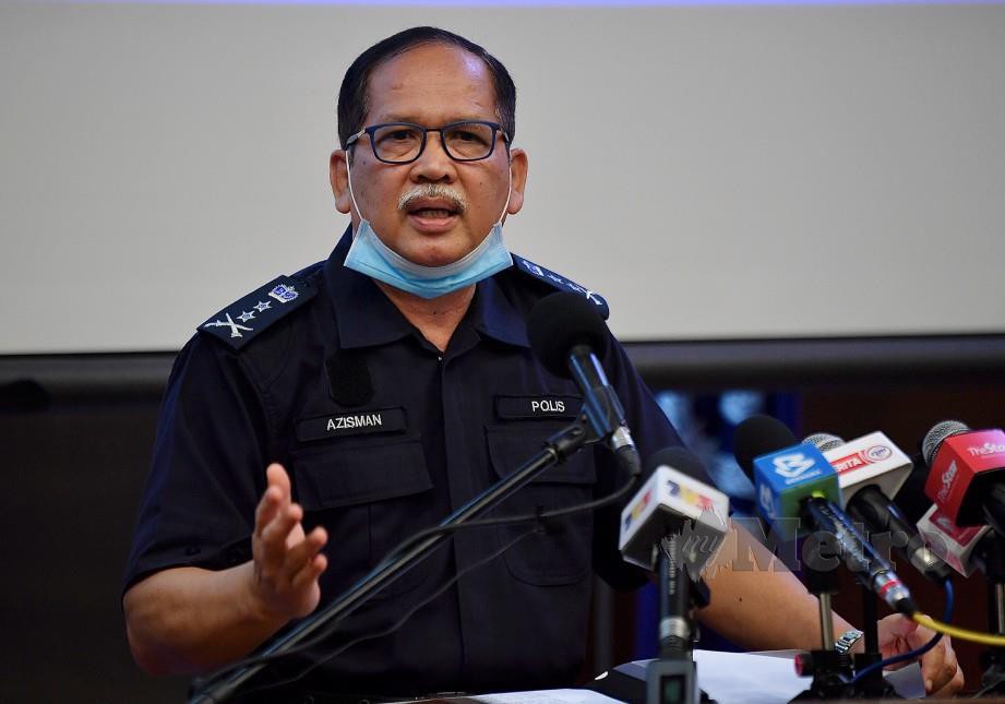 AZISMAN pada sidang media Trend Aliran Trafik sepanjang Perintah Kawalan Pergerakan (PKP) di Ibu Pejabat Polis Bukit Aman. FOTO BERNAMA