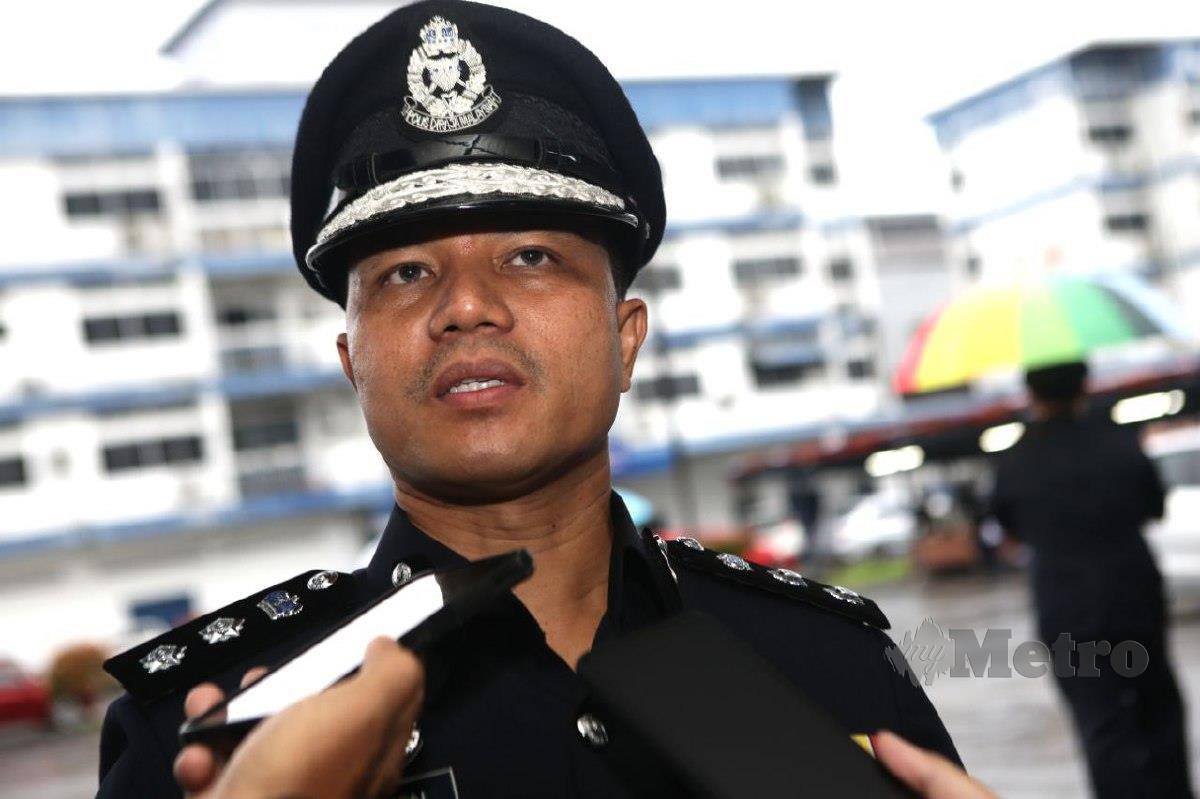 AHSMON ketika ditemui media selepas Majlis Sambutan Peringatan Hari Polis Ke-216 Peringkat IPD Kuching di Padang Kawad IPD Kuching. FOTO Nadim Bokhari