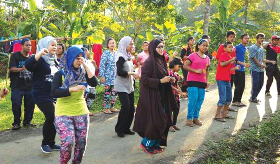 ANTARA aktiviti Kembari Cintami bersama masyarakat Orang Asli sekitar Perak.