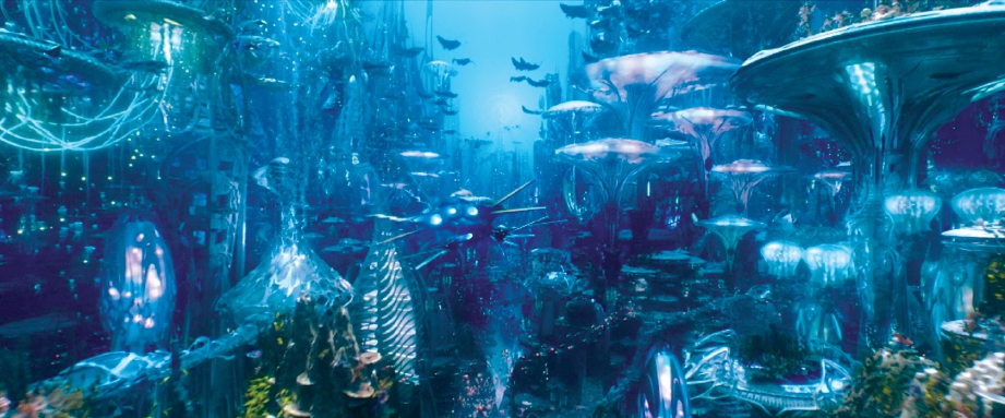 Bandar Atlantis versi bayangan James Wan mempunyai visual memukau.