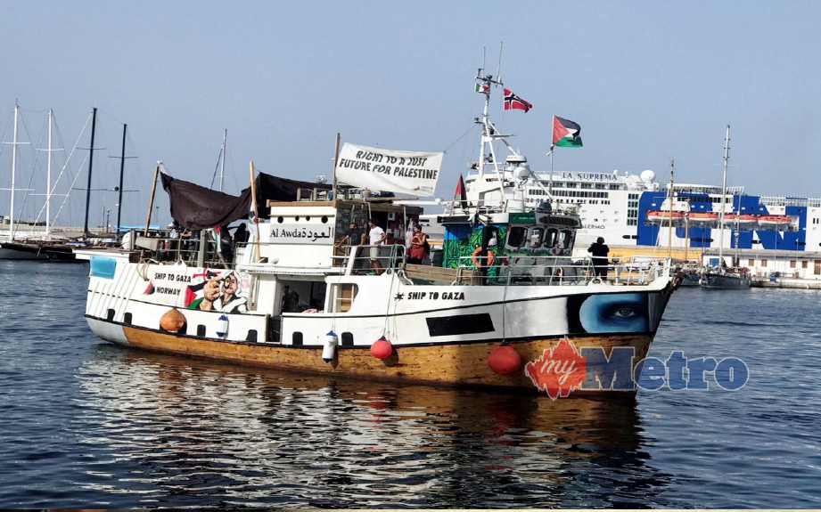 Kapal Al-Awda yang membawa 22 aktivis kemanusiaan dunia terputus hubungan komunikasi selepas dipercayai dirampas tentera Israel ketika berada 48 batu nautika dari Gaza, hari ini.