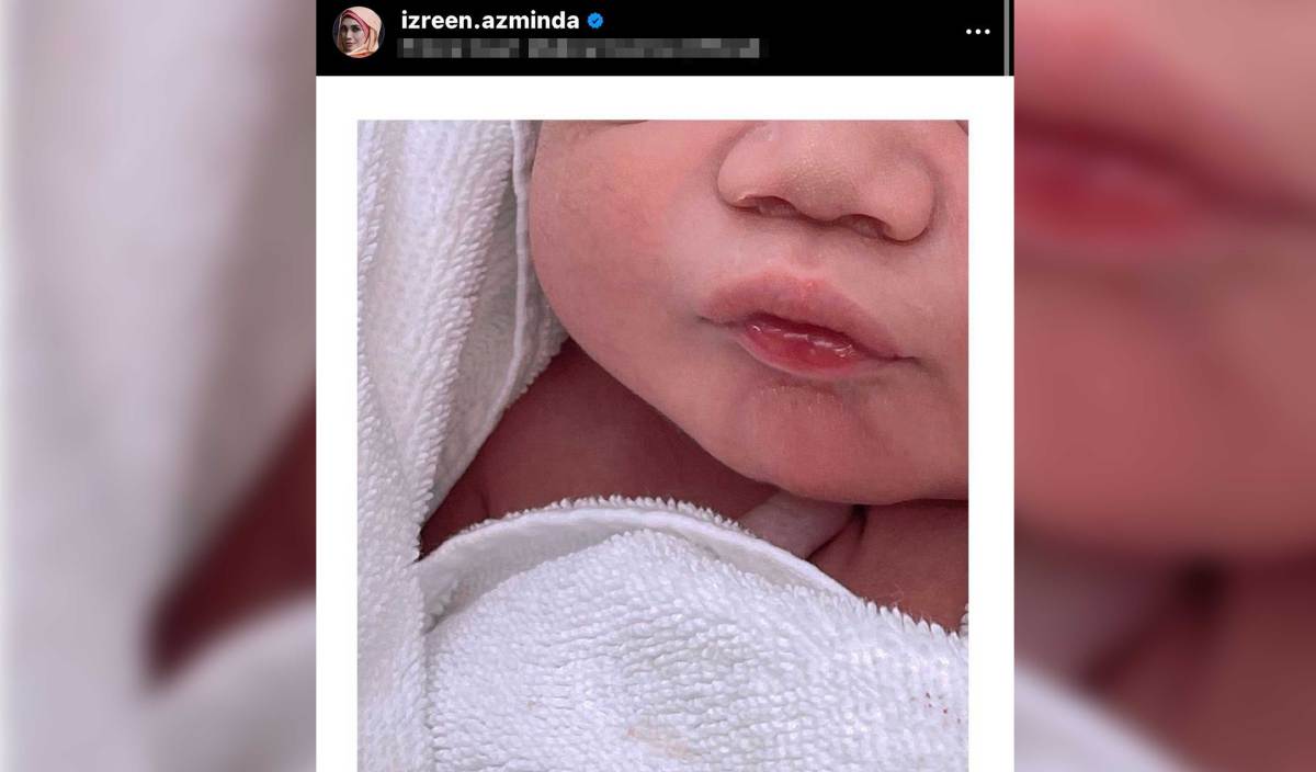 IZREEN berkongsi berita kelahiran cahaya mata ketiganya yang juga bayi lelaki menerusi hantaran di Instagram. 