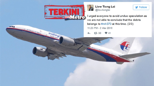 Pesawat Boeing 777, model pesawat sama seperti MH370. - Foto Fail
