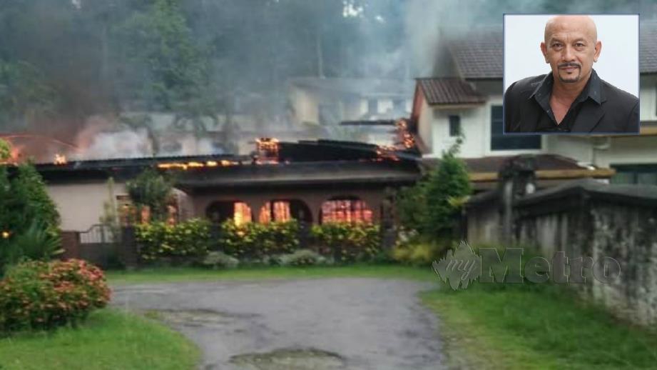 KEADAAN rumah adik Ridzuan Hashim yang terbakar. FOTO Ihsan Bomba