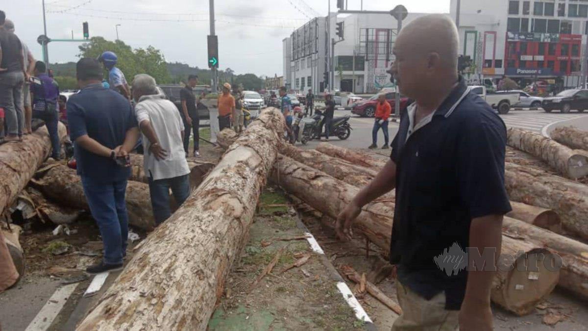 BALAK yang tergolek di lampu isyarat dekat Persimpangan Bendahara dekat Gua Musang. FOTO ihsan pembaca