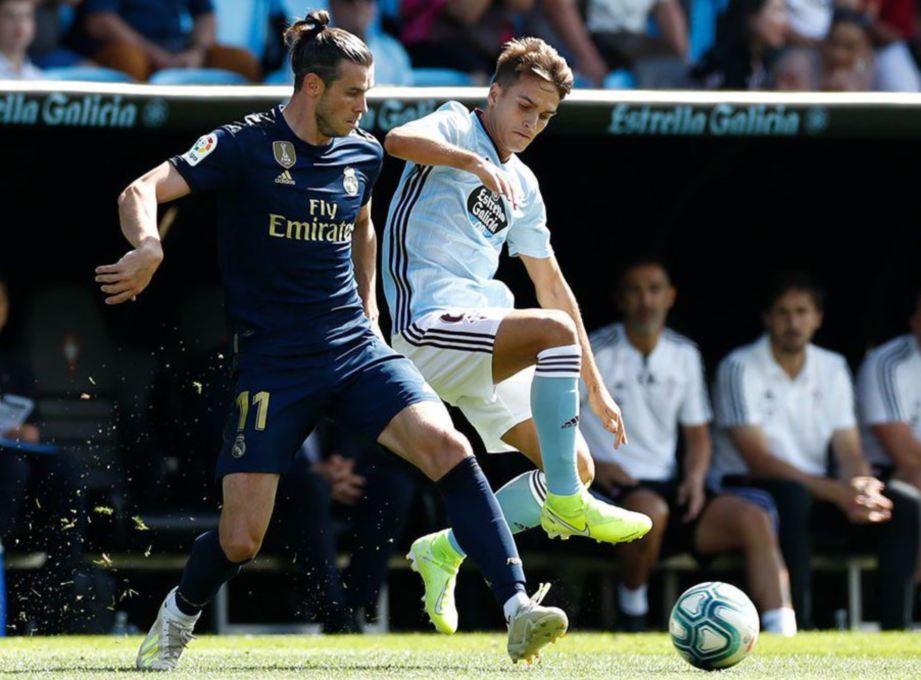 BALE (kiri) bertindak cemerlang ketika menentang Celta Vigo, hujung minggu lalu. — FOTO Twitter Real Madrid