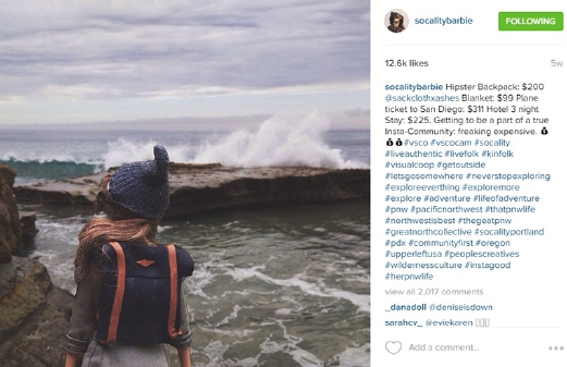 JURUGAMBAR guna figura popular perli orang muda suka menunjuk-nunjuk di Instagram.