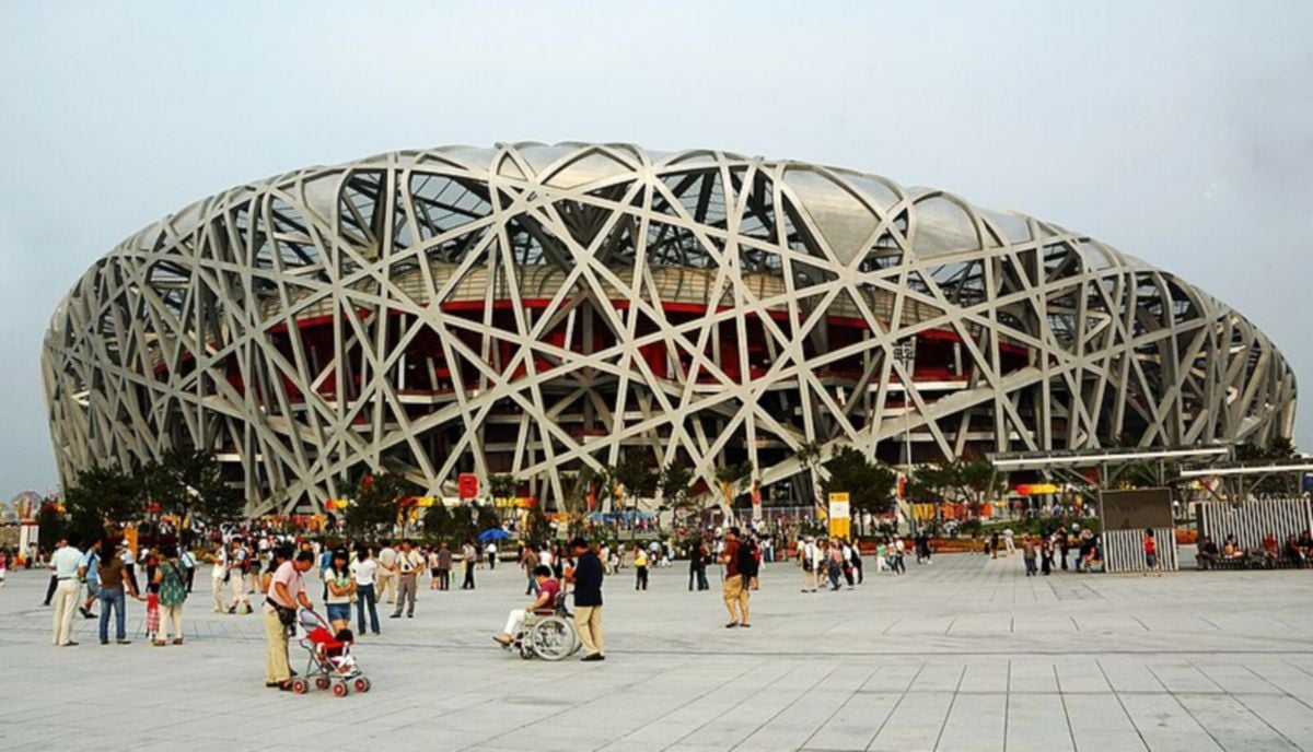 STADIUM Nasional Beijing dijangka anjurkan Kejohanan Olahraga Dunia 2027. FOTO Agensi