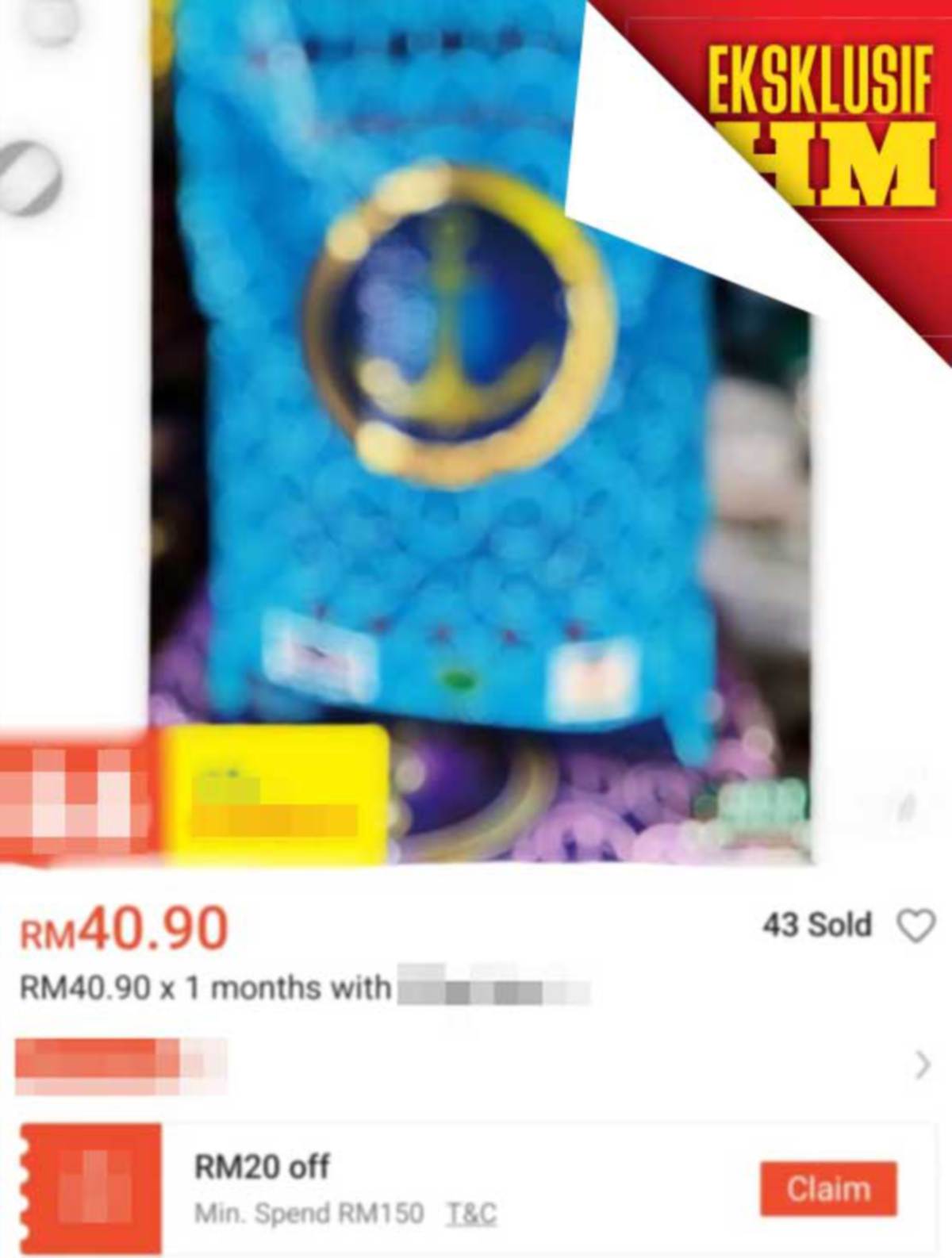 ANTARA iklan penjualan beras Siam tanpa jenama di laman e-dagang yang menimbulkan tanda tanya pengguna.