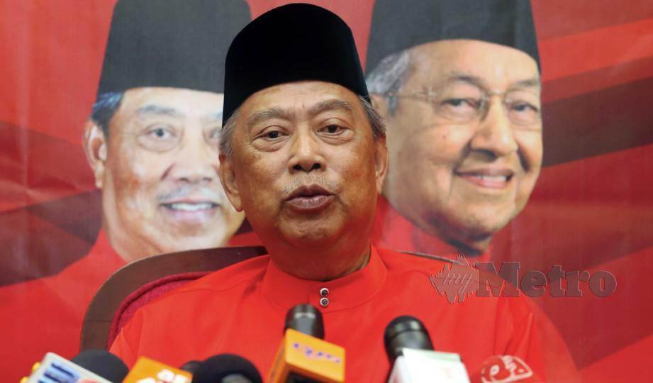 BERSATU Johor beri sokongan sepenuhnya kepada kepimpinan Muhyiddin sebagai presiden parti itu. FOTO Hairul Anuar Rahim