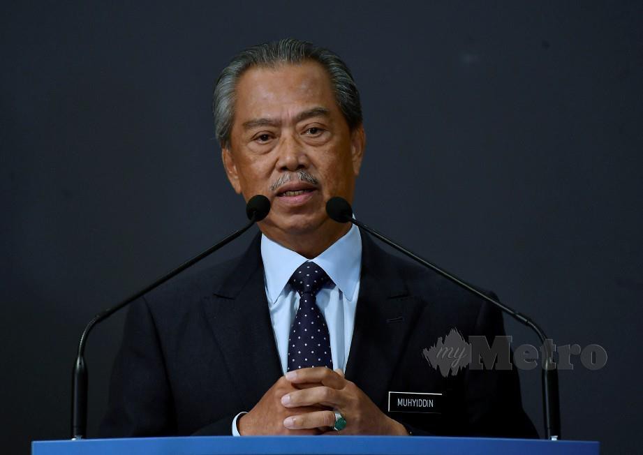 PERDANA Menteri Tan Sri Muhyiddin Yassin. FOTO Bernama 