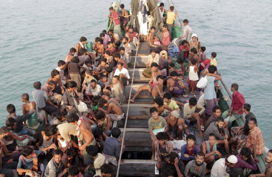 173 orang bangsa Rohingya cuba melepasi perairan Myanmar. FOTO/AGENSI