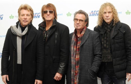 ANGGOTA asal Bon Jovi (dari kiri), Jon Bon Jovi, Richie Sambora, Tico Torres dan David Bryan.