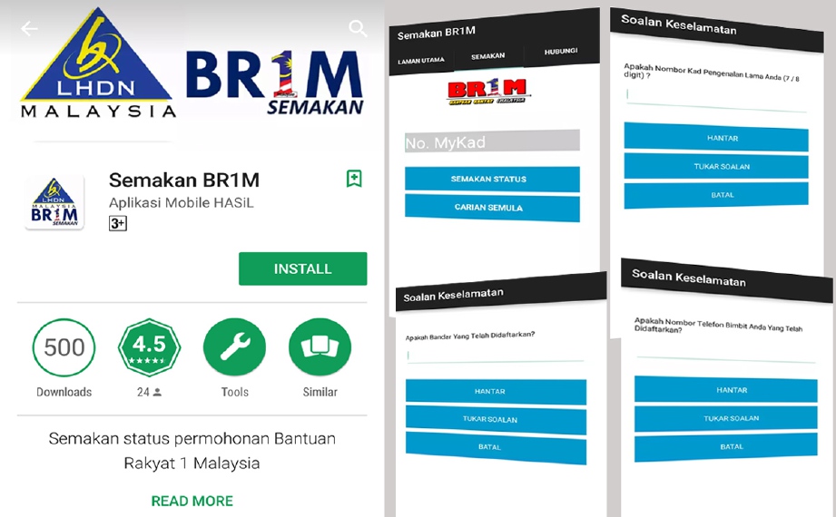 Semakan Permohonan Br1m 2018 Secara Online - BR1M Online