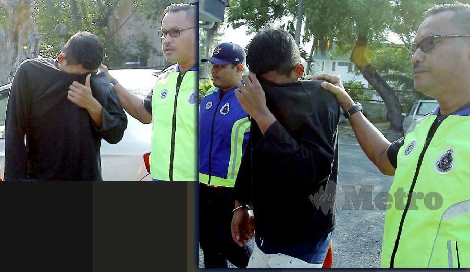 Tertuduh, Haikal Harun dibawa ke Mahkamah Majistret Telok Datok, Kuala Langat, Selangor untuk pendakwaan pagi semalam. Foto oleh Siraj 