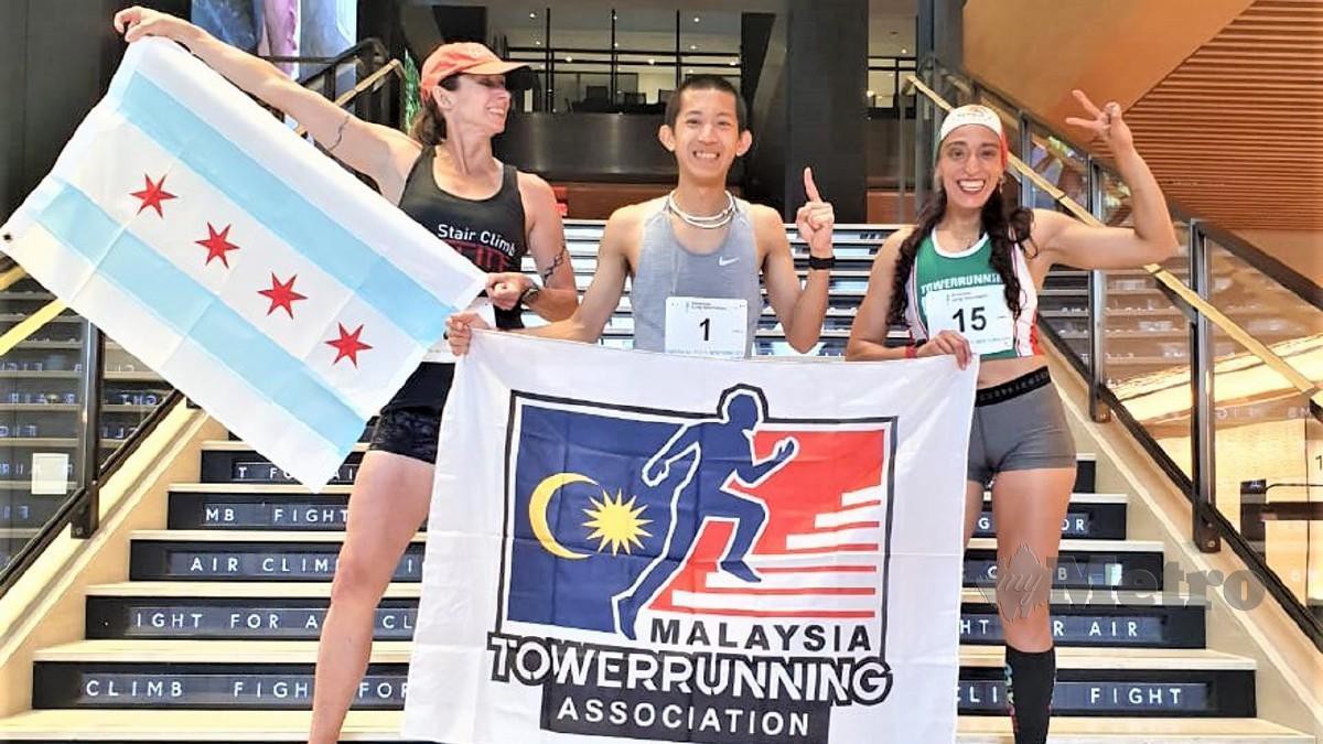 WAI Ching (tengah) bersama dua pemenang pertama kategori wanita. Foto ihsan Facebook Soh Wai Ching - The Athlete