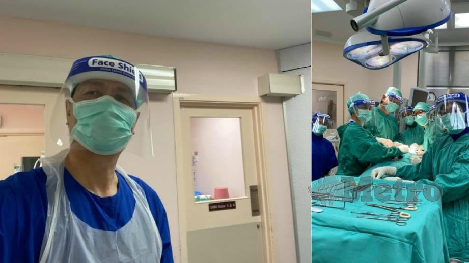 DR Noor Hisham sempat merakam gambar kenangan sebelum melakukan pembedahan. FOTO Facebook Rasmi Dr Dr Noor Hisham