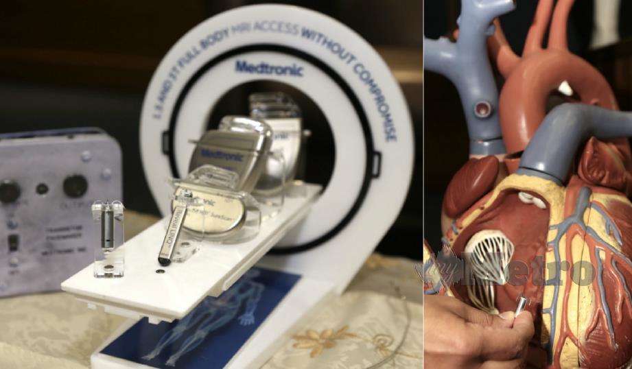 lJN, hospital pertama dalam dunia di luar AS menghasilkan alat keseragaman perentak jantung perlahan dinamakan Micra AV. FOTO NSTP
