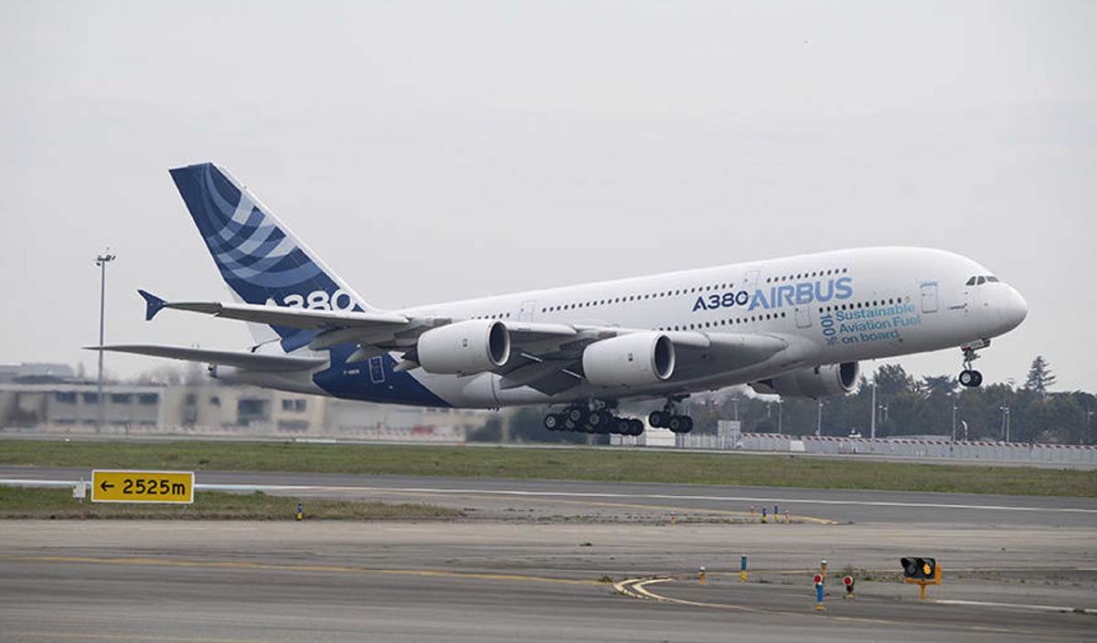 PESAWAT Airbus A380. FOTO Airbus