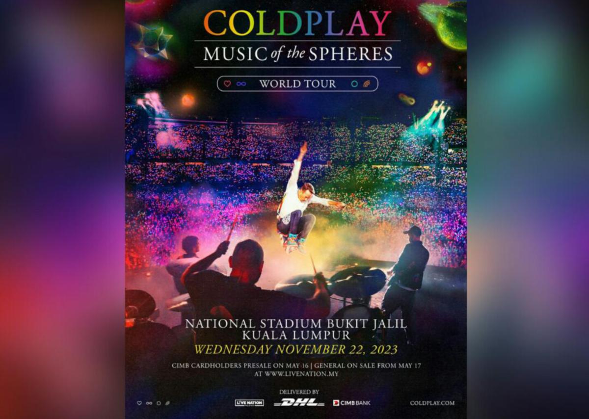 Coldplay jayakan konsert Music of The Spheres World Tour