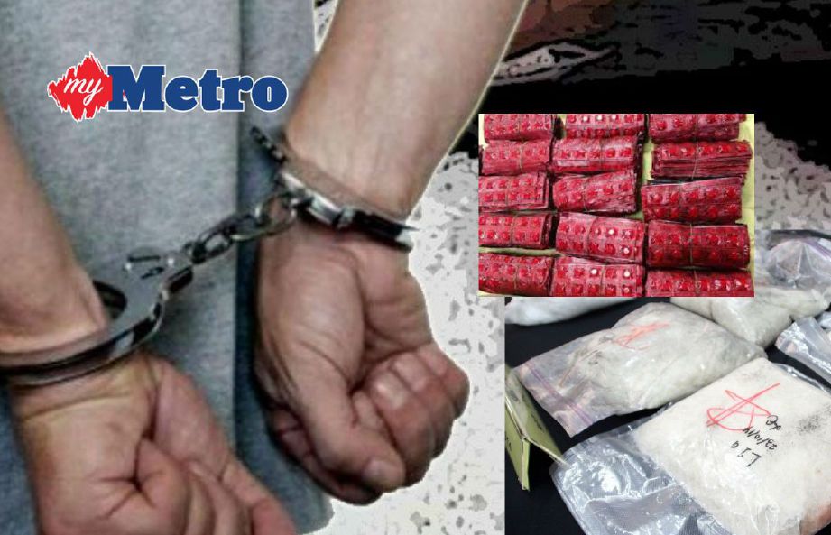 Polis merampas dadah syabu dan eramin5 bernilai RM,23,600.