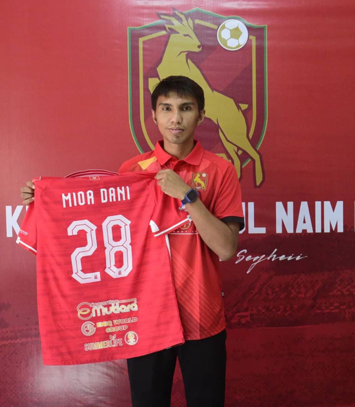Mior Dani Armin,25 tahun menyertai KDN FC bagi musim Liga Super 2024. -FOTO KDN FC
