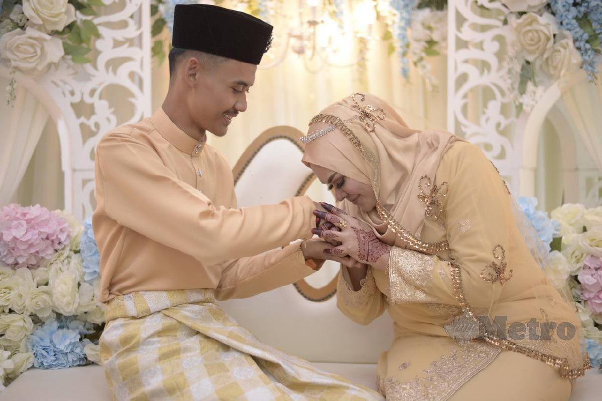 MUHAMMAD Danial dan Jamilah sah menjadi suami isteri pada 25 November 2021. FOTO ihsan Muhammad Danial Ahmad Ali