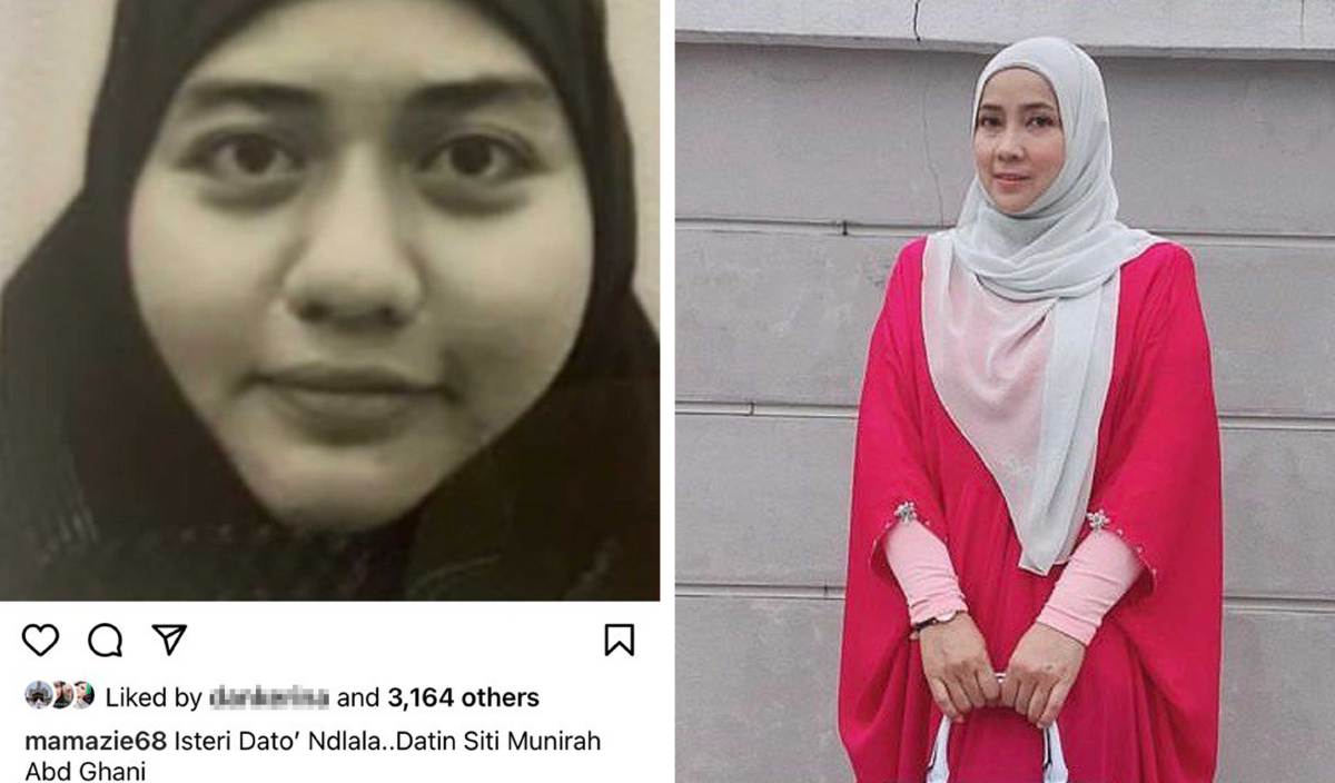 FAUZIAH (kanan) mengesahkan gambar wanita yang dimuat naik di Instagram itu adalah isteri kedua suaminya.