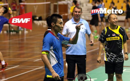 CHONG Wei (kiri) gagal dapat tiket wild card. 